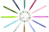 Brushpen Pentel Sign SES15C pastel assorti - afbeelding 4