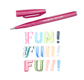 Brushpen Pentel Sign SES15C pastel assorti - afbeelding 9