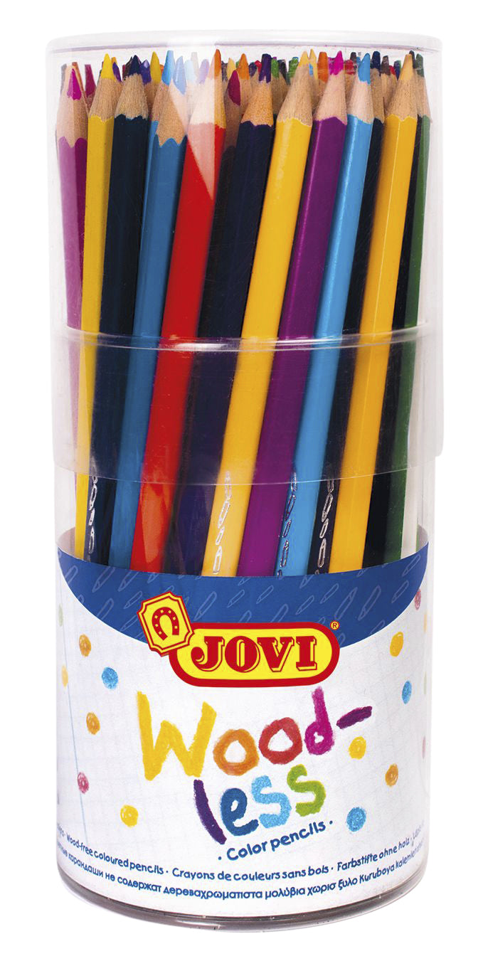 Kleurpotlood Jovi houtvrij pot assorti