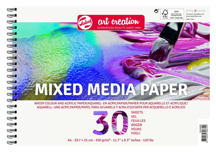 Papier Talens Art Creation mixed media A4 wit