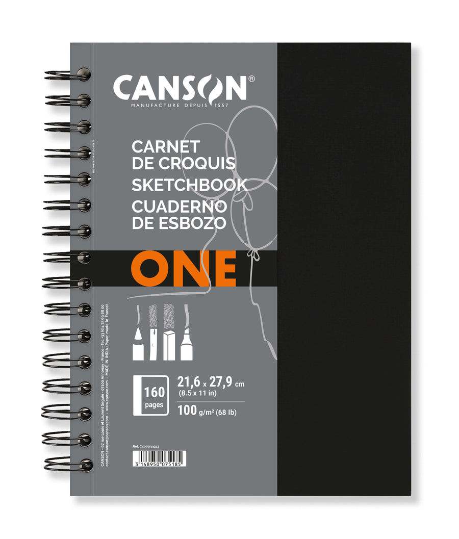Schetsboek Canson Art Book One 100gr 216x279mm wit