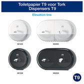 Toiletpapier Tork T9 Advanced 2laags 112m wit - afbeelding 3