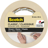 Afplaktape Scotch Classic 36mmx50m beige - afbeelding 5