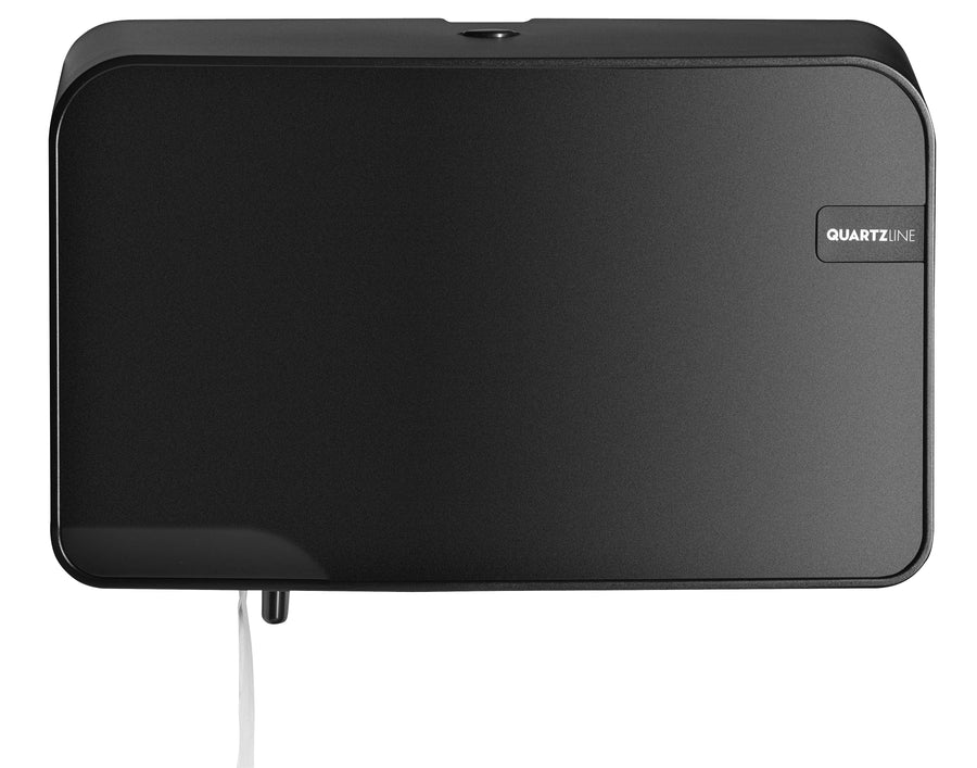 Toiletpapierdispenser Quartzline Q2 duo zwart