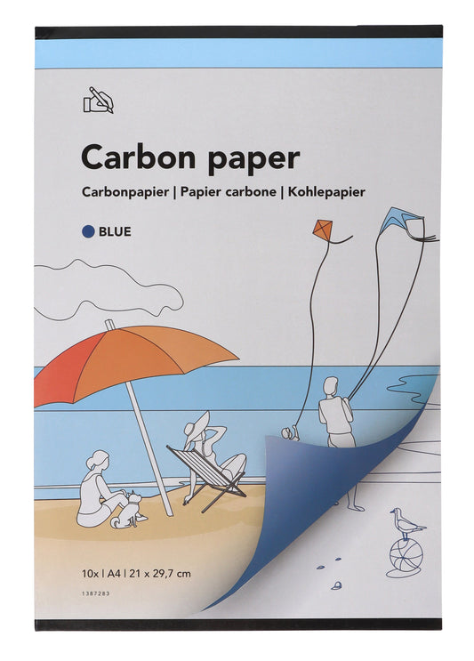 Carbonpapier Qbasic A4 21x31cm 10x blauw