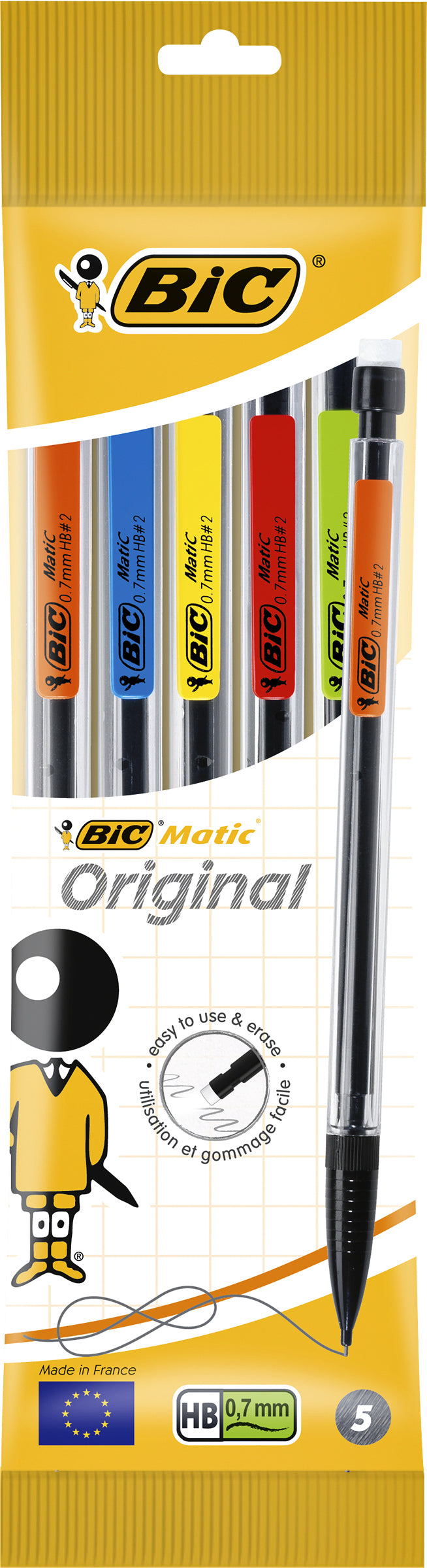 Vulpotlood Bic Matic Original HB 0.7mm assorti