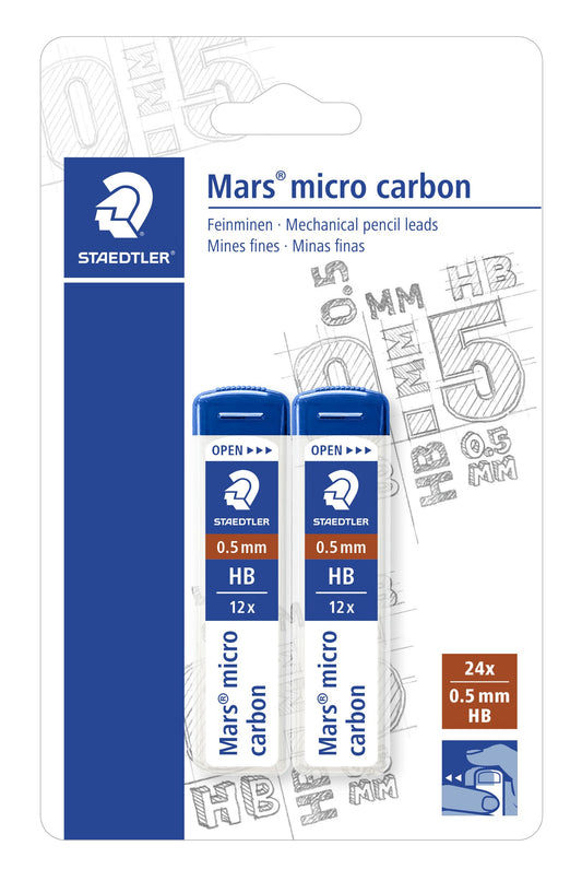 Potloodstift Staedtler mars carbon micro 0.5mm hb