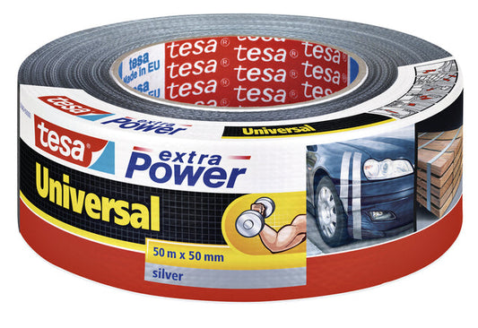 Duct tape tesa extra Power Uni 50mx50mm grijs