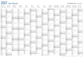 Jaarplanner 2026 Staedtler 84x60cm oprolbaar