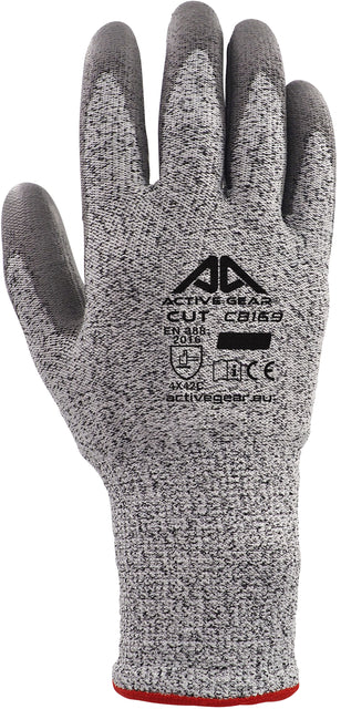 Handschoen ActiveGear snijbestendig grijs 10 XL