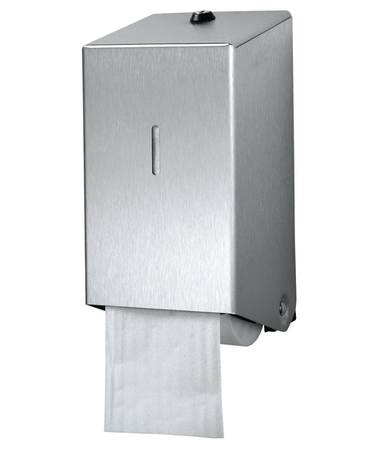 Toiletpapierdispenser Euro Products duo zilver