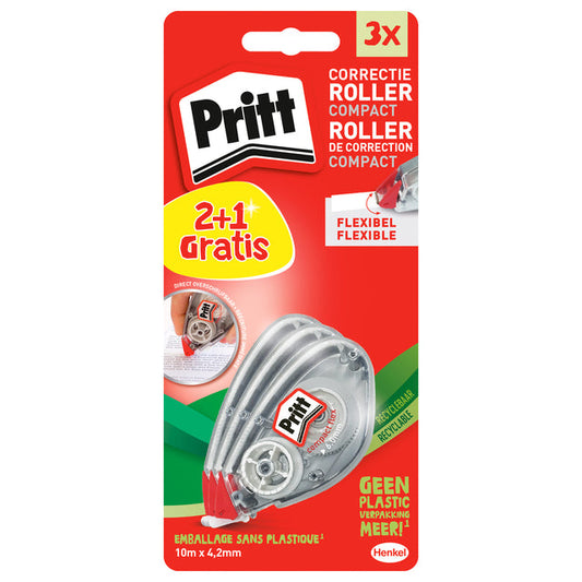 Correctietape Pritt compact flex 4.2mm 2+1 gra