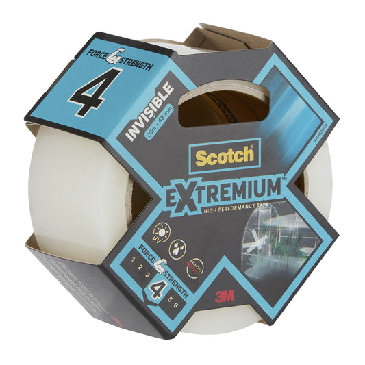 Plakband Scotch Extremium invisible 48mmx25m tr