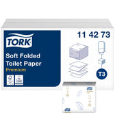 Toiletpapier Tork T3 Premium gevouwen wit 114273