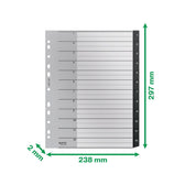 TABBLAD LEITZ RECYCLE A4 1-12 EXTRA BREED PP - afbeelding 3