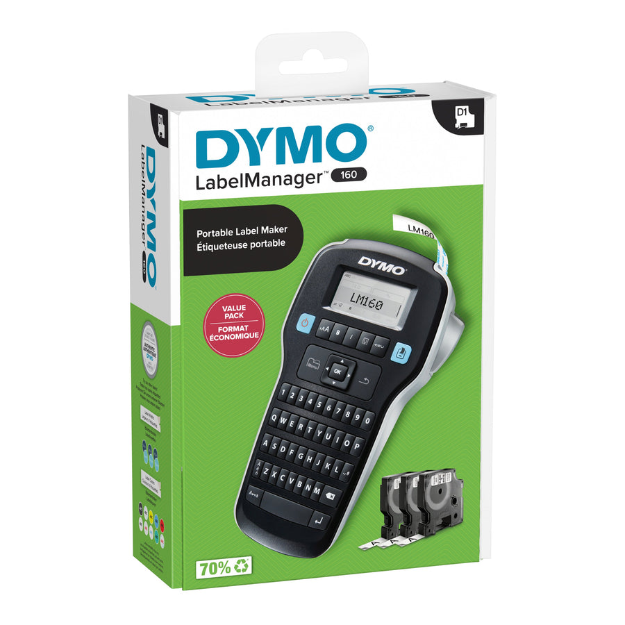 Labelprinter Dymo LabelManager 160 qwerty 12mm pak