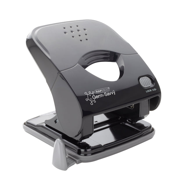 Perforator Rapesco Germ-Savvy X5-40ps 2gaats zwart