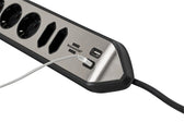 Stekkerdoos Brennenstuhl Estilo 6vdig USB 2m zwart - afbeelding 5