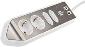 Stekkerdoos Brennenstuhl Estilo 4vdig USB 2m wit - afbeelding 5