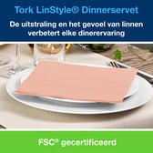 Dinerservet Tork Linstyle Premium 50 vel koraal - afbeelding 4