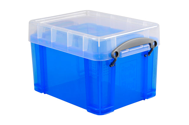 Opbergbox RU 3ltr 245x180x160mm transp blauw