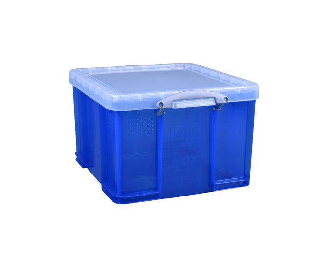 Opbergbox RU 42ltr 520x440x310mm transp blauw