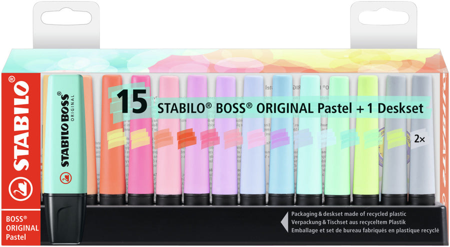 Markeerstift STABILO BOSS 70/15 bureauset pastel