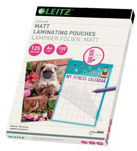 Lamineerhoes Leitz iLAM A4 2x125micron EVA Mat
