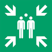 Pictogram Djois Verzamelplaats 300x300mm gn