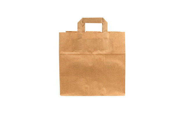 Tas IEZZY kraft papier 26x17x25cm bruin 250 stuks