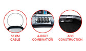 Kluis Safe space combinatieslot en kabel grijs - afbeelding 3