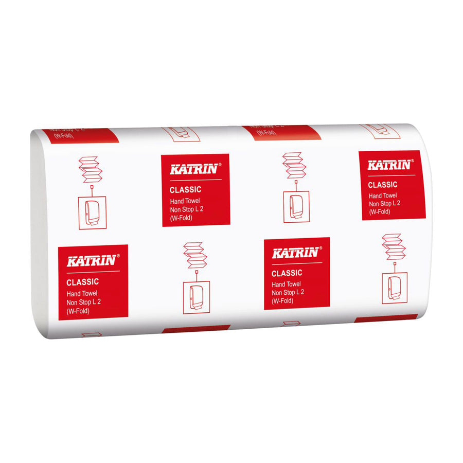 Handdoek Katrin 2laags 203x320mm 25x120 vel wit