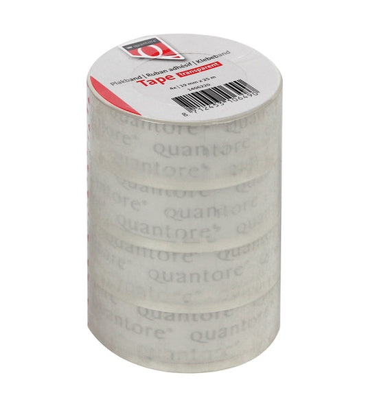 Plakband Quantore 19mmx25m transparant