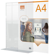 Infobord Nobo Premium Plus A4 acryl vrijstaand - afbeelding 3