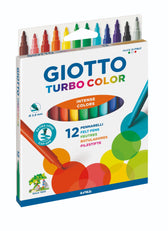 Viltstift Giotto Turbo Color 12 kleuren