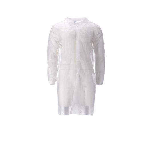 Bezoekersjas CMT XXL non-woven drukknopen 104cm wt