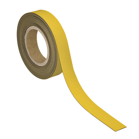 Magneetband MAUL schrijfbaar 10mx30mmx1mm geel