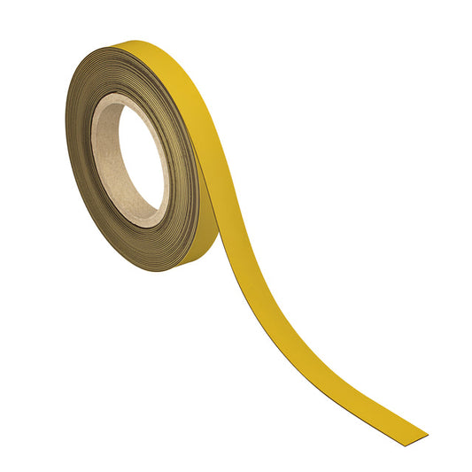 Magneetband MAUL schrijfbaar 10mx20x1mm geel