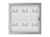 Buiten- binnenvitrine MAULexcite 6xA4 slot