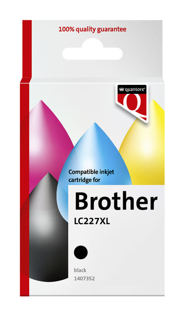 Inktcartridge Quantore Brother Lc227XL zwart