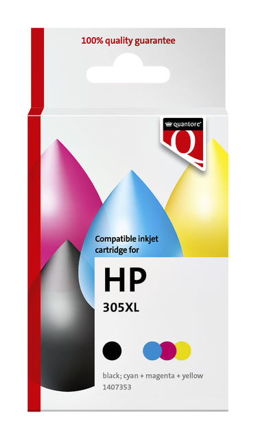 Inktcartridge Quantore Hp 305XL zwart+kleur