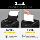 Papiervernietiger Fellowes Automax 80M 4x12mm - afbeelding 9