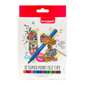 Bruynzeel Viltstiften super points set 12