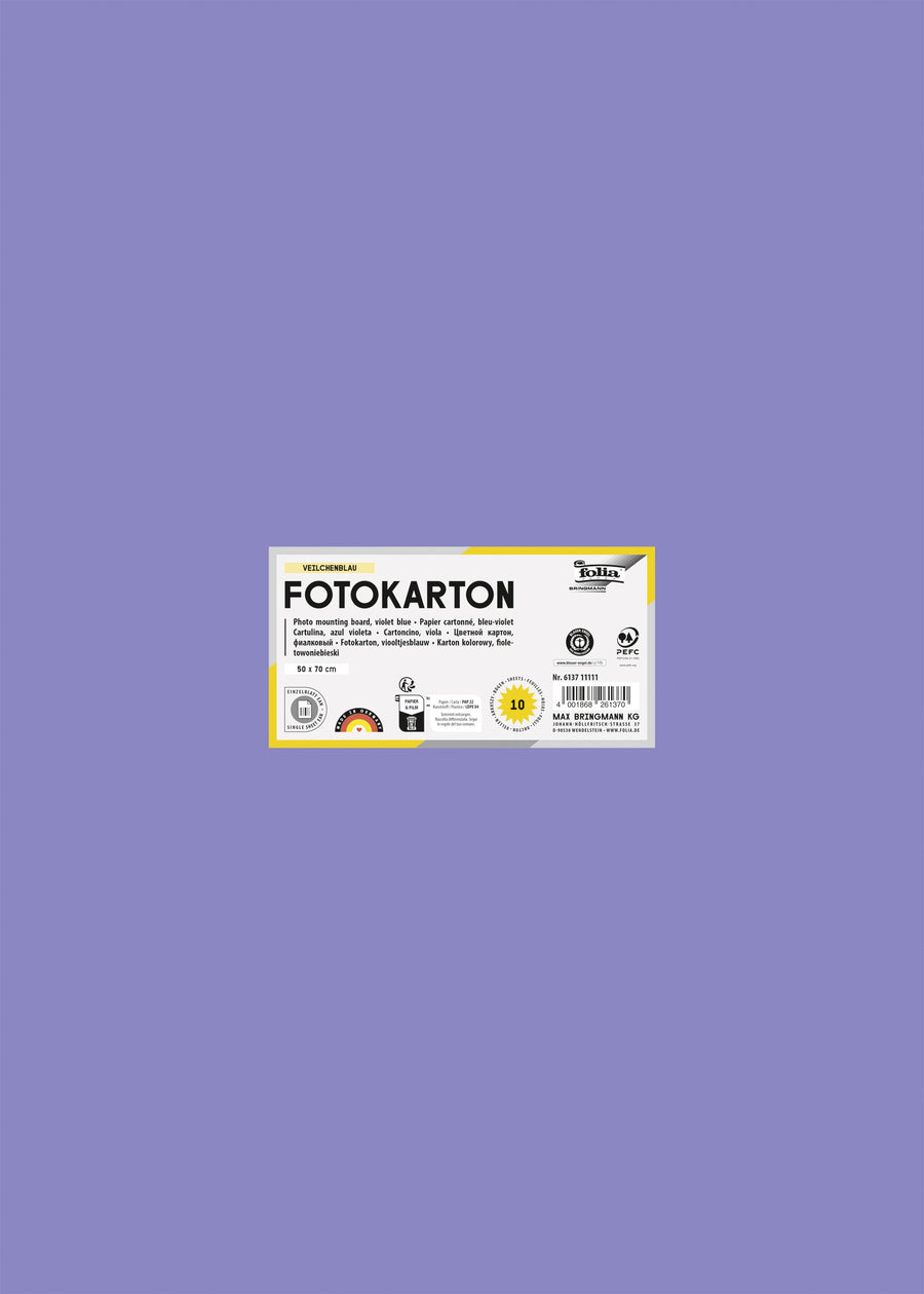 Fotokarton Folia 2z 50x70cm 300gr nr37 lavendel