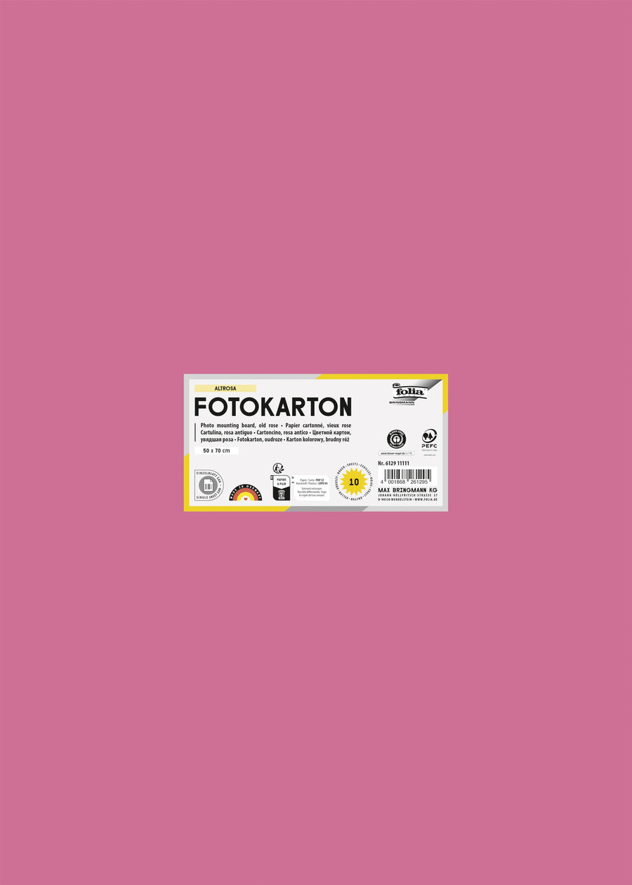 Fotokarton Folia 2z 50x70cm 300gr nr29 oudroze