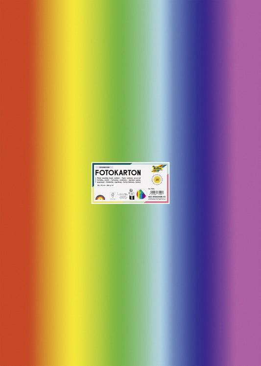 Fotokarton Folia 2z 50x70cm 300gr regenboog