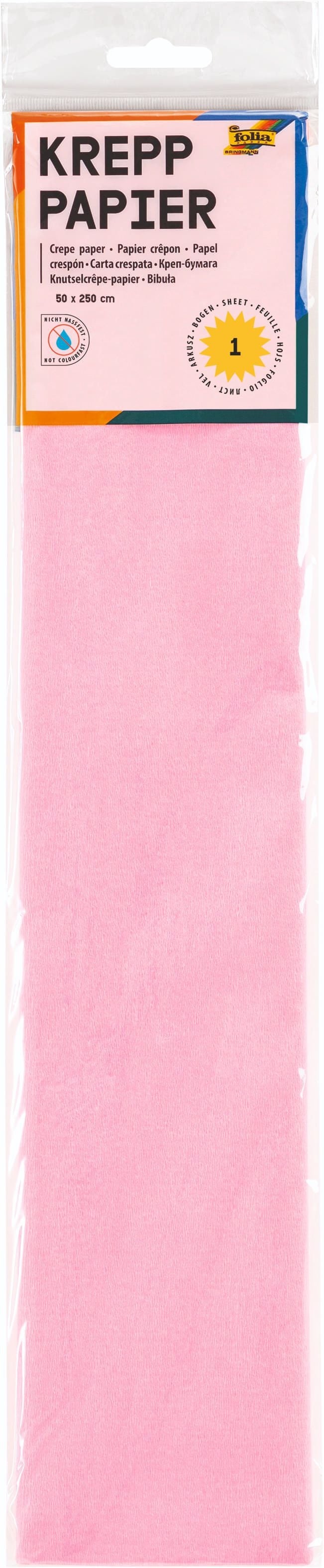 Crêpepapier Folia 250x50cm nr119 roze
