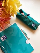 Pennenetui Oxford rechthoek turquoise - afbeelding 6