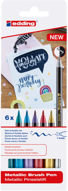 Brushpen edding 1340 metallic ass