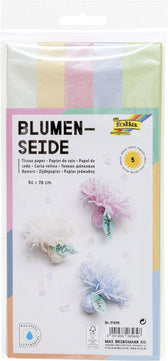 Zijdevloeipapier Folia 50x70cm 20gr iris ass 5vel